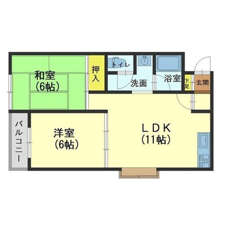 シャルムビラの物件間取画像